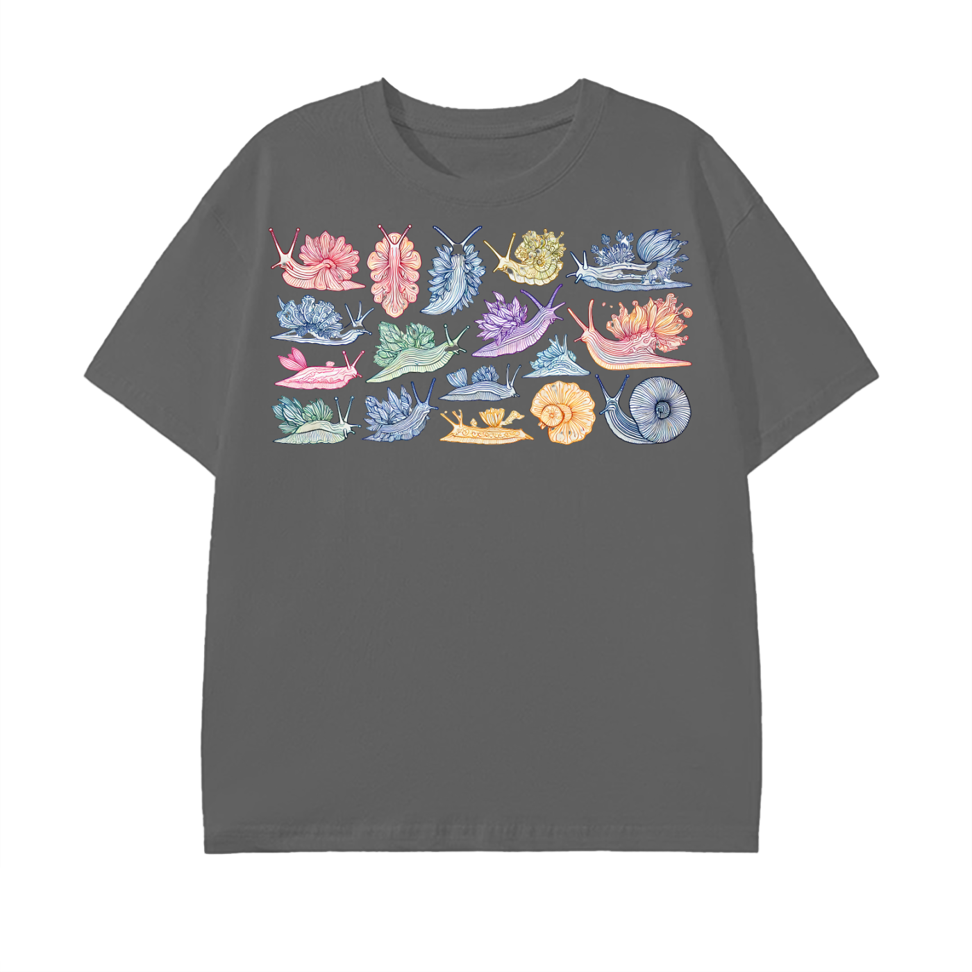 Rainbow Nudibranch Pattern T-Shirt
