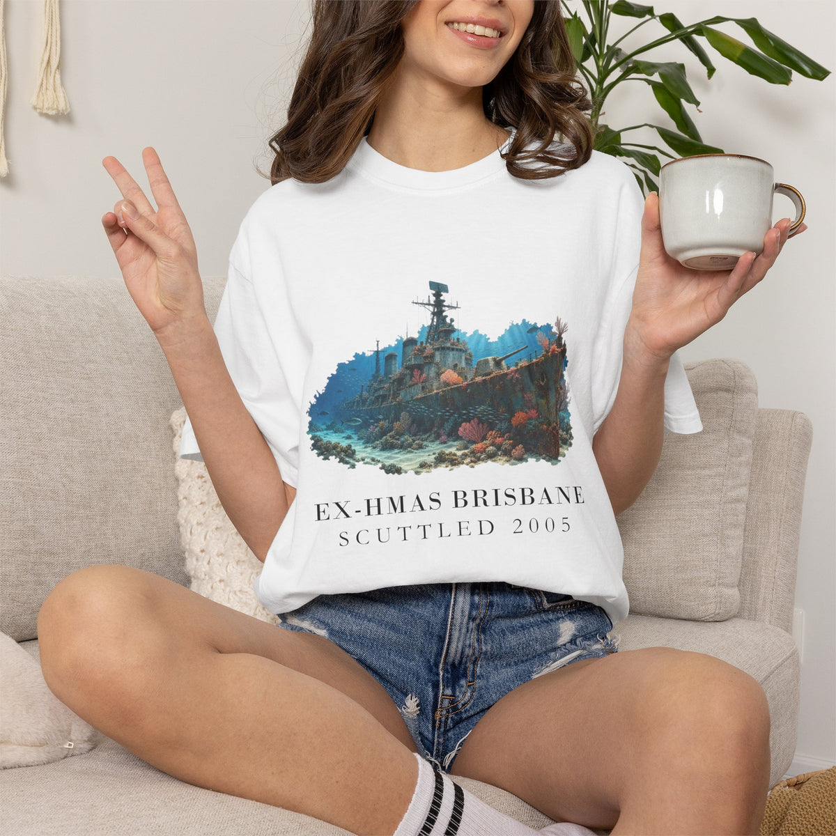 Ex-HMAS Brisbane Wreck T-Shirt