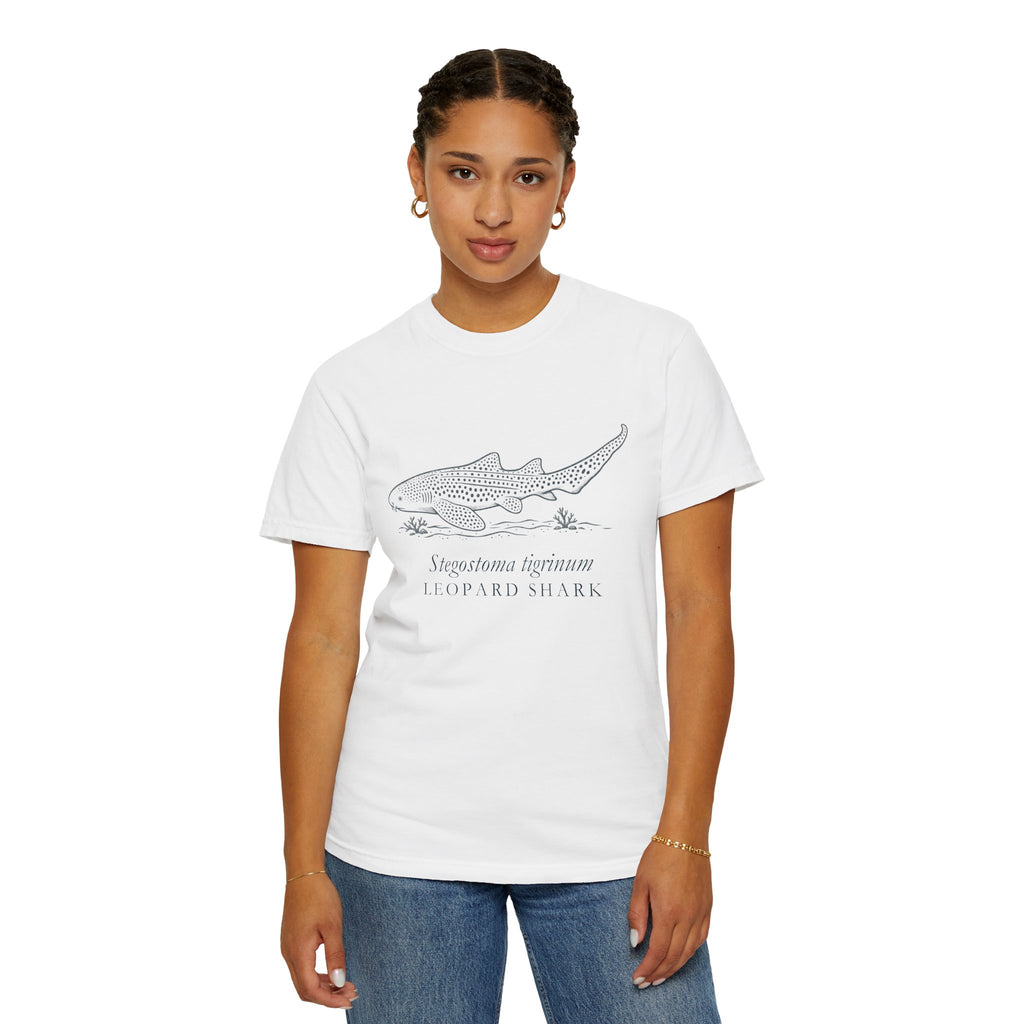 Zebra Shark (Leopard Shark) Linocut T-Shirt