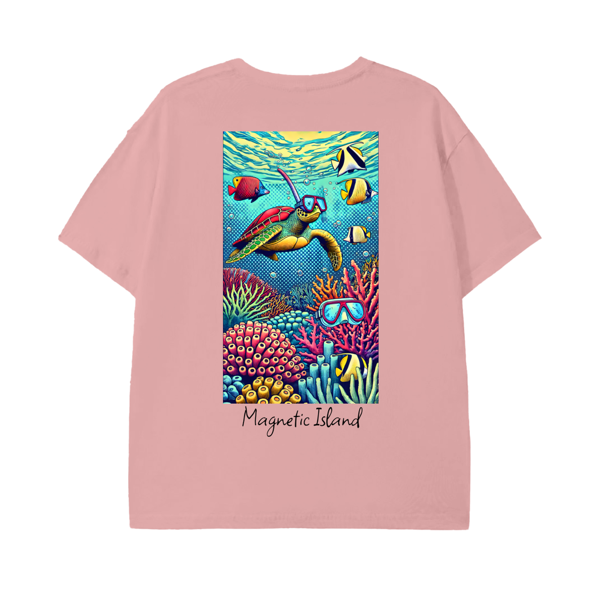 DTG - Pop art snorkel turtle