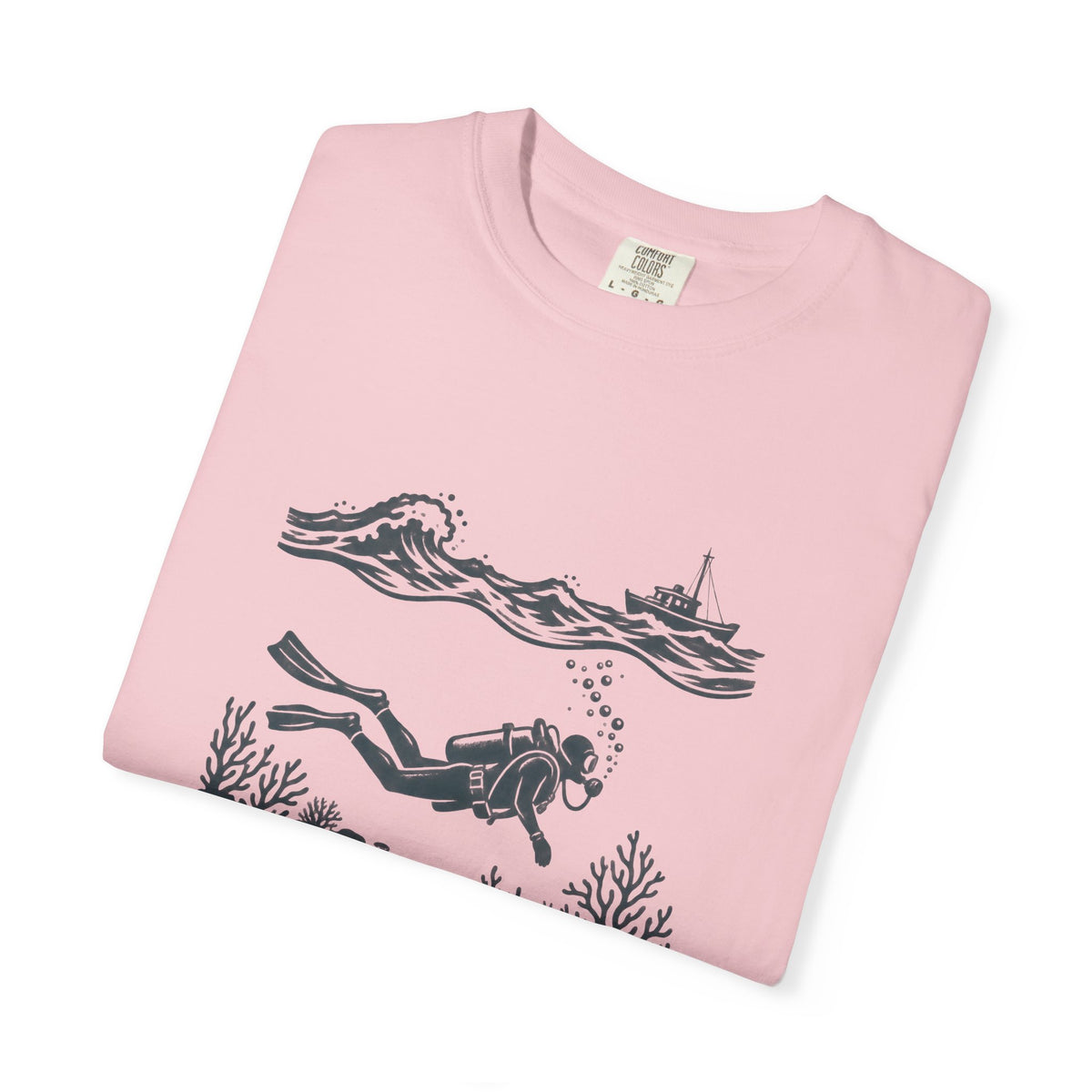 Diver Linocut T-Shirt, Scuba Diver Tee