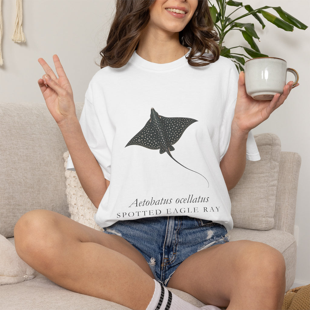 Spotted Eagle Ray Engraving T-Shirt
