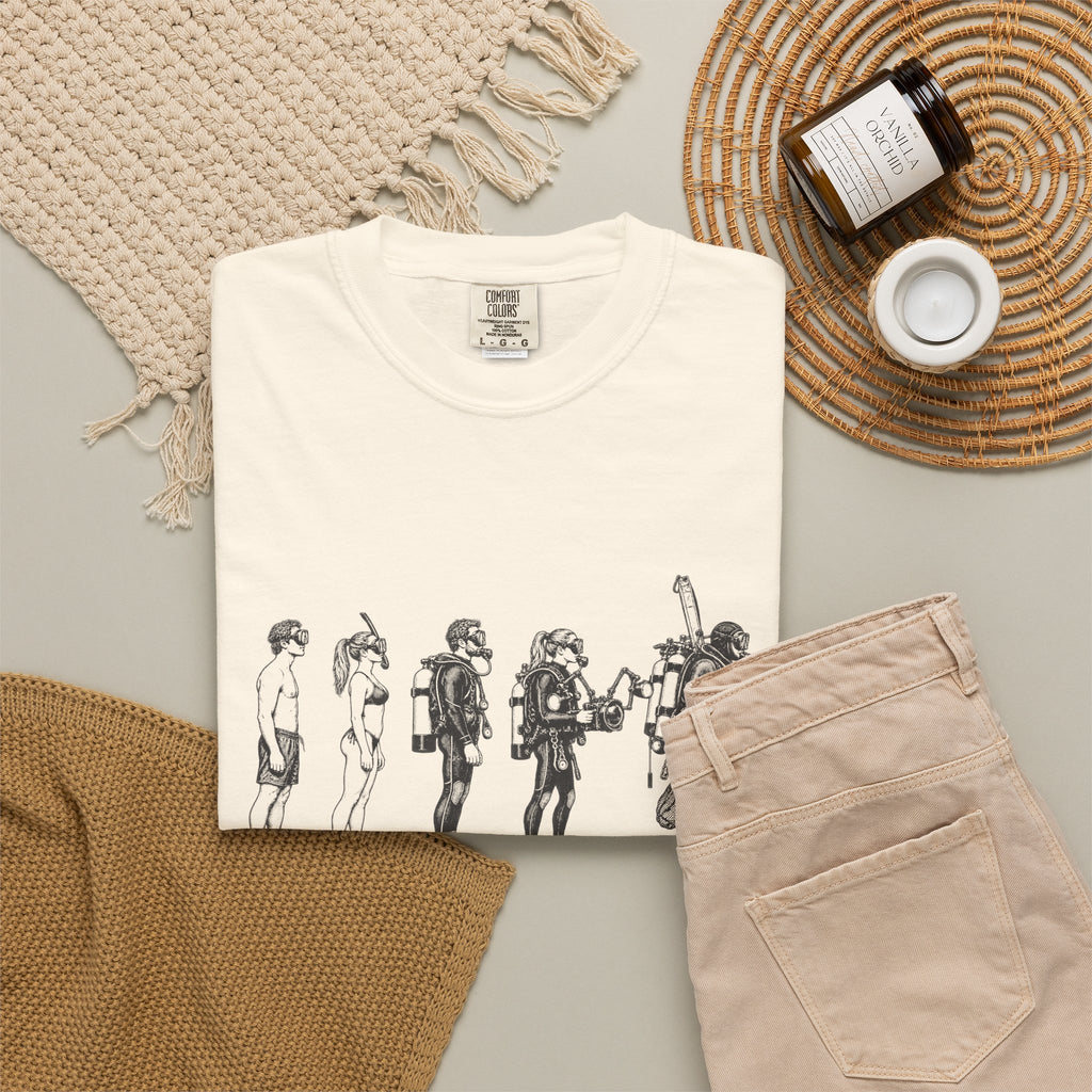 Evolution of a Diver T-Shirt, Funny Scuba Tee
