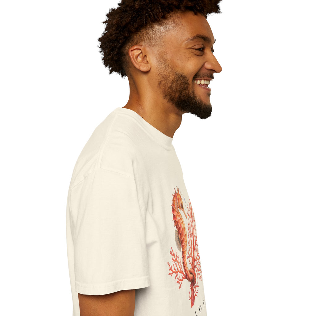 Hold Fast Seahorse T-Shirt, Coral Seahorse Tee