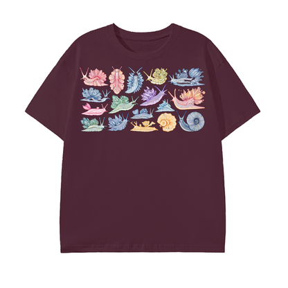 Rainbow Nudibranch Pattern T-Shirt