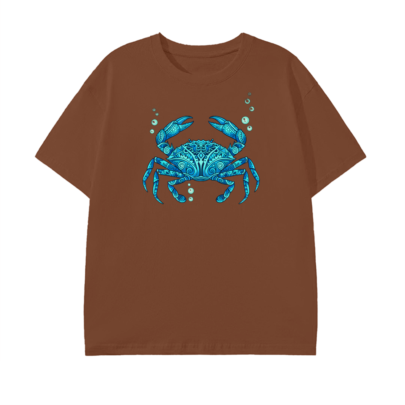 Blue Crab T-Shirt – Ocean Life Art Tee, Coastal Marine Design