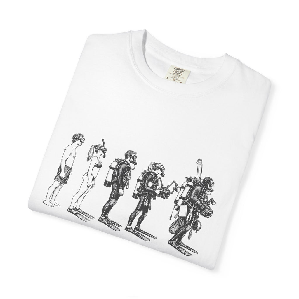 Evolution of a Diver T-Shirt, Funny Scuba Tee