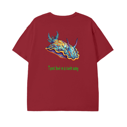 Toxic but in a Cute Way T-Shirt – Colorful Nudibranch Ocean Tee