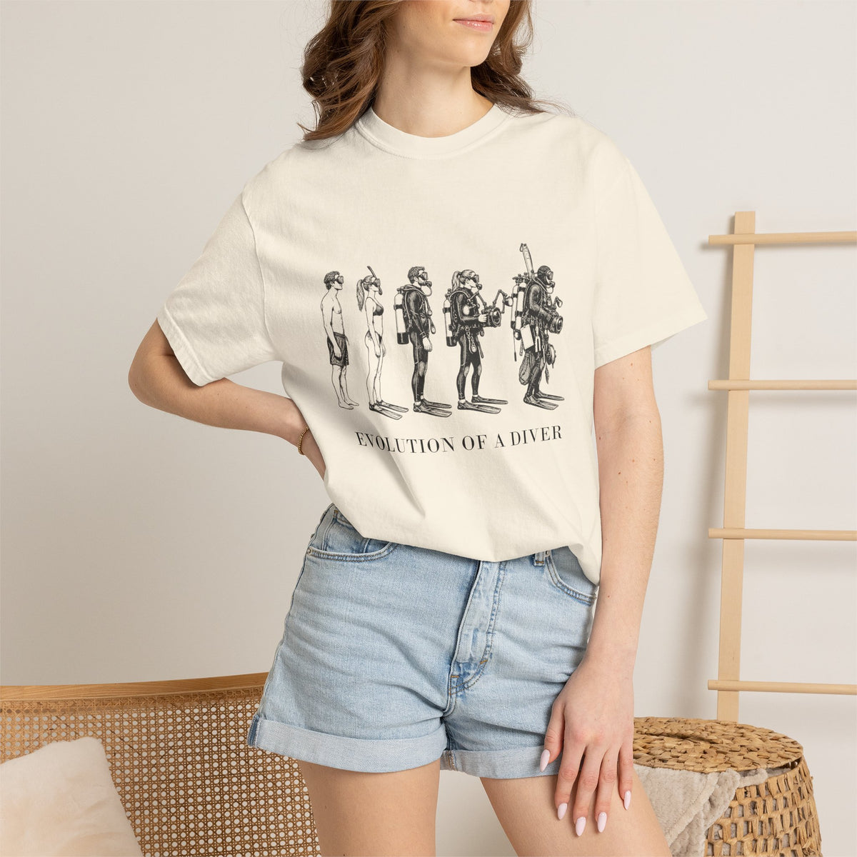 Evolution of a Diver T-Shirt, Funny Scuba Tee