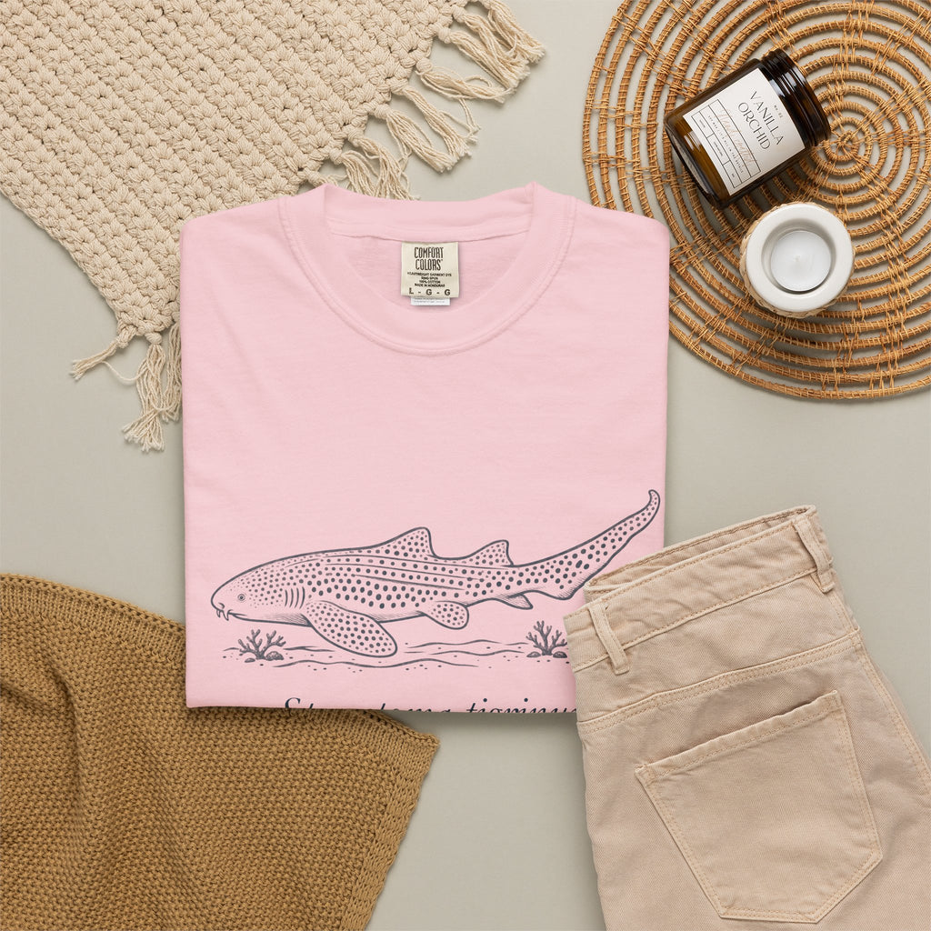Zebra Shark (Leopard Shark) Linocut T-Shirt