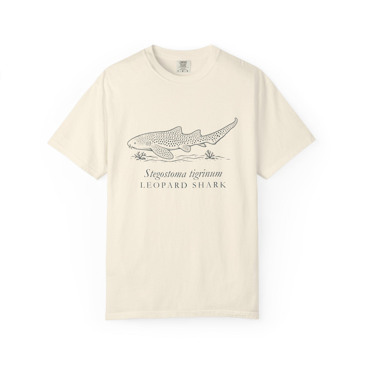 Zebra Shark (Leopard Shark) Linocut T-Shirt