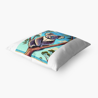 Pop Art Koala Cushion – Colorful Australian Animal Pillow