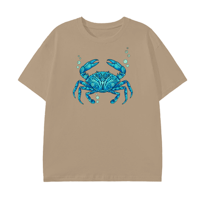 Blue Crab T-Shirt – Ocean Life Art Tee, Coastal Marine Design