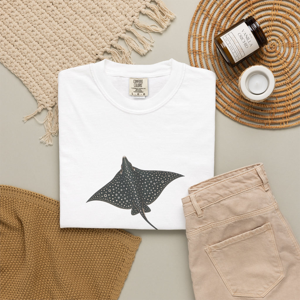 Spotted Eagle Ray Engraving T-Shirt
