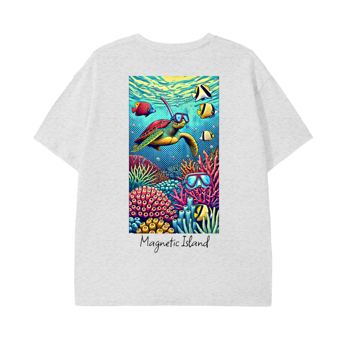 DTG - Pop art snorkel turtle