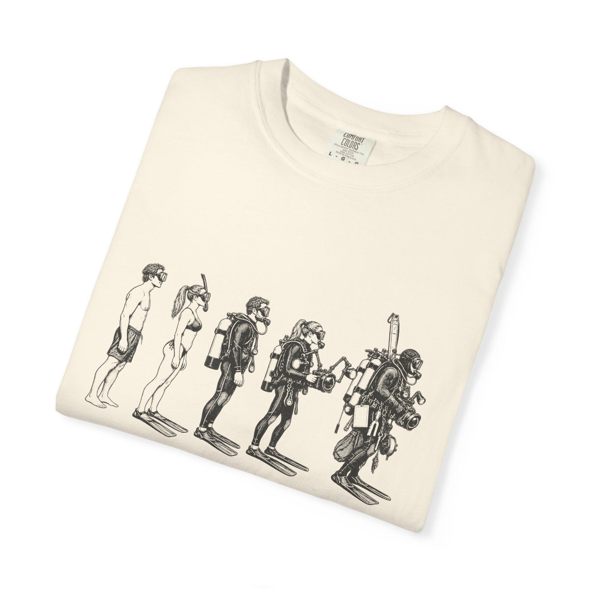 Evolution of a Diver T-Shirt, Funny Scuba Tee