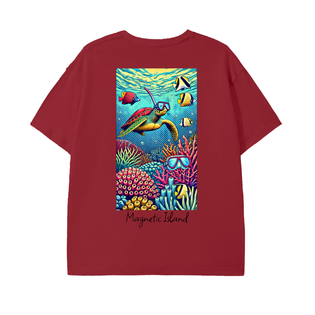 DTG - Pop art snorkel turtle