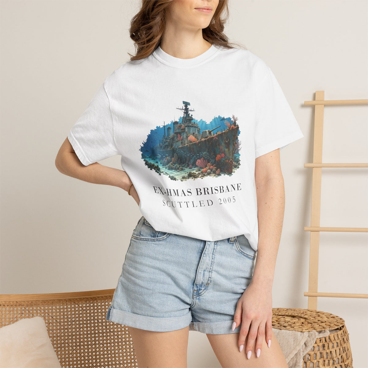 Ex-HMAS Brisbane Wreck T-Shirt