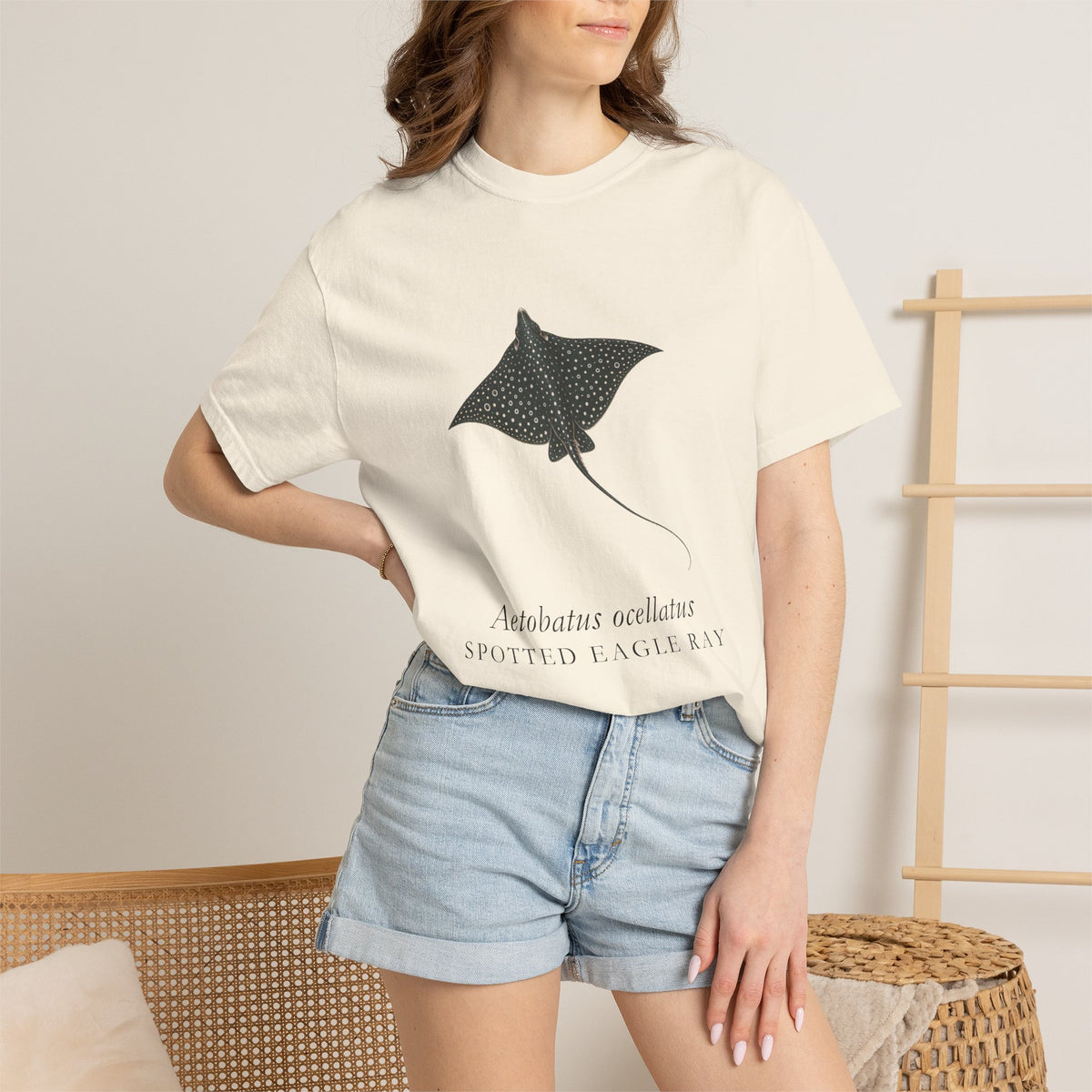 Spotted Eagle Ray Engraving T-Shirt