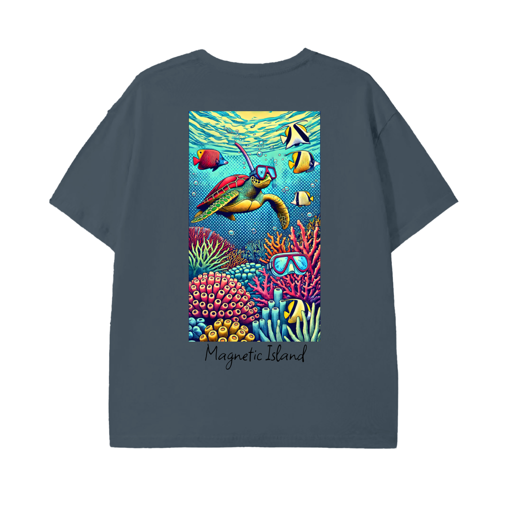 DTG - Pop art snorkel turtle