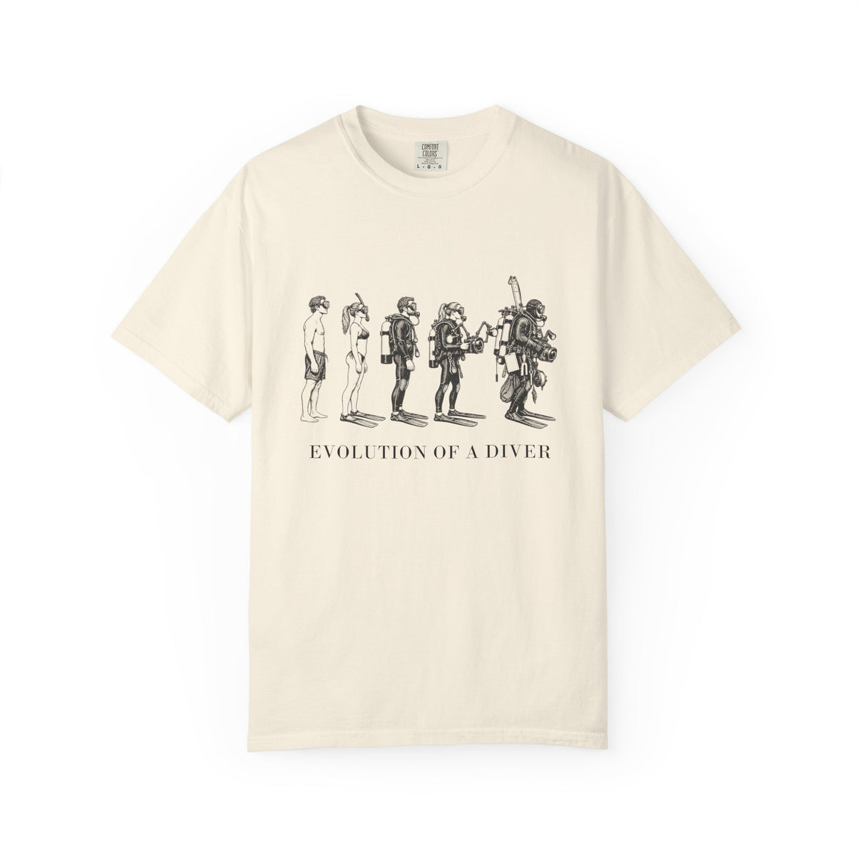 Evolution of a Diver T-Shirt, Funny Scuba Tee