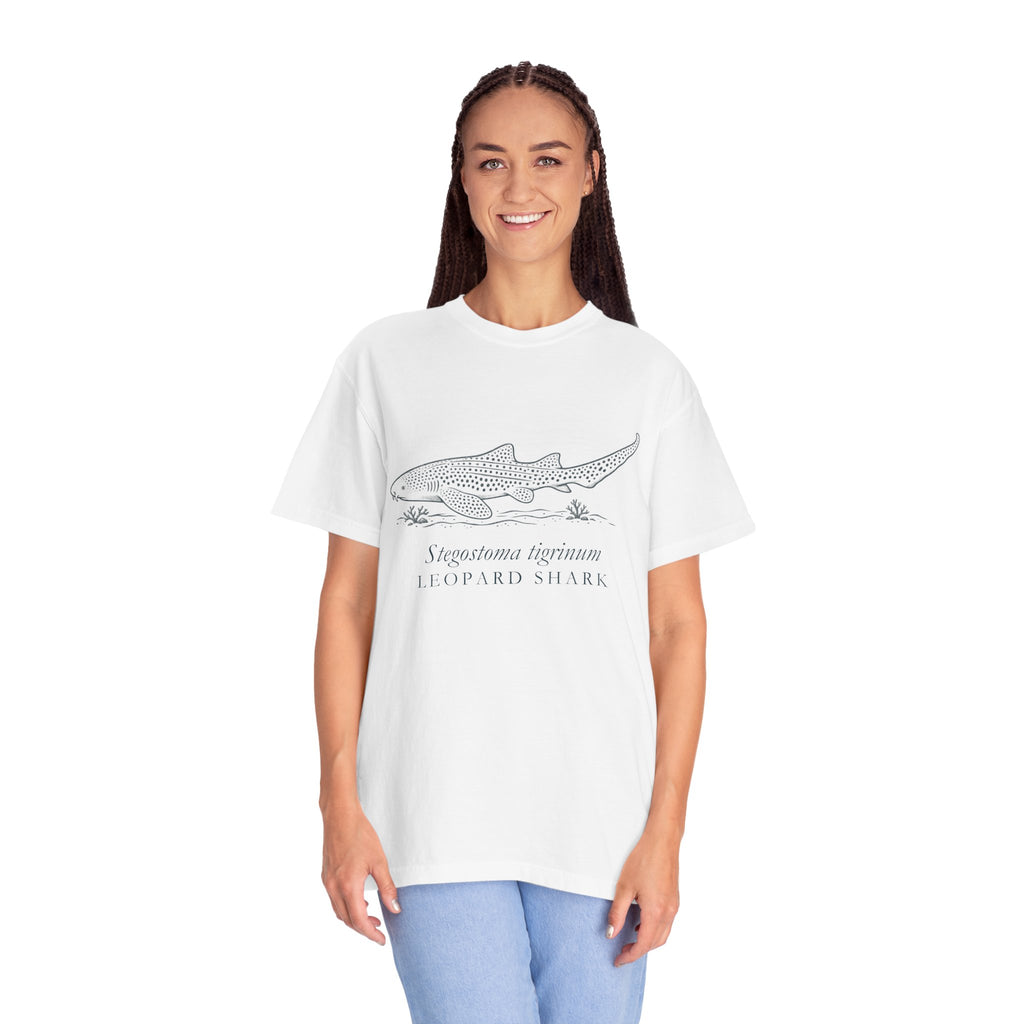 Zebra Shark (Leopard Shark) Linocut T-Shirt