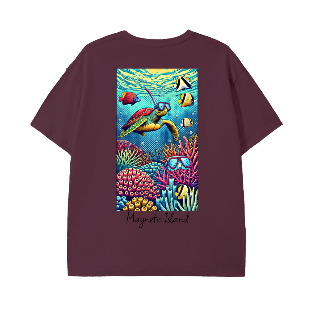 DTG - Pop art snorkel turtle