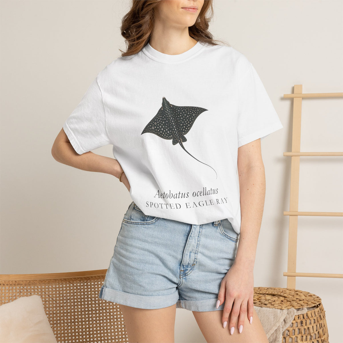 Spotted Eagle Ray Engraving T-Shirt