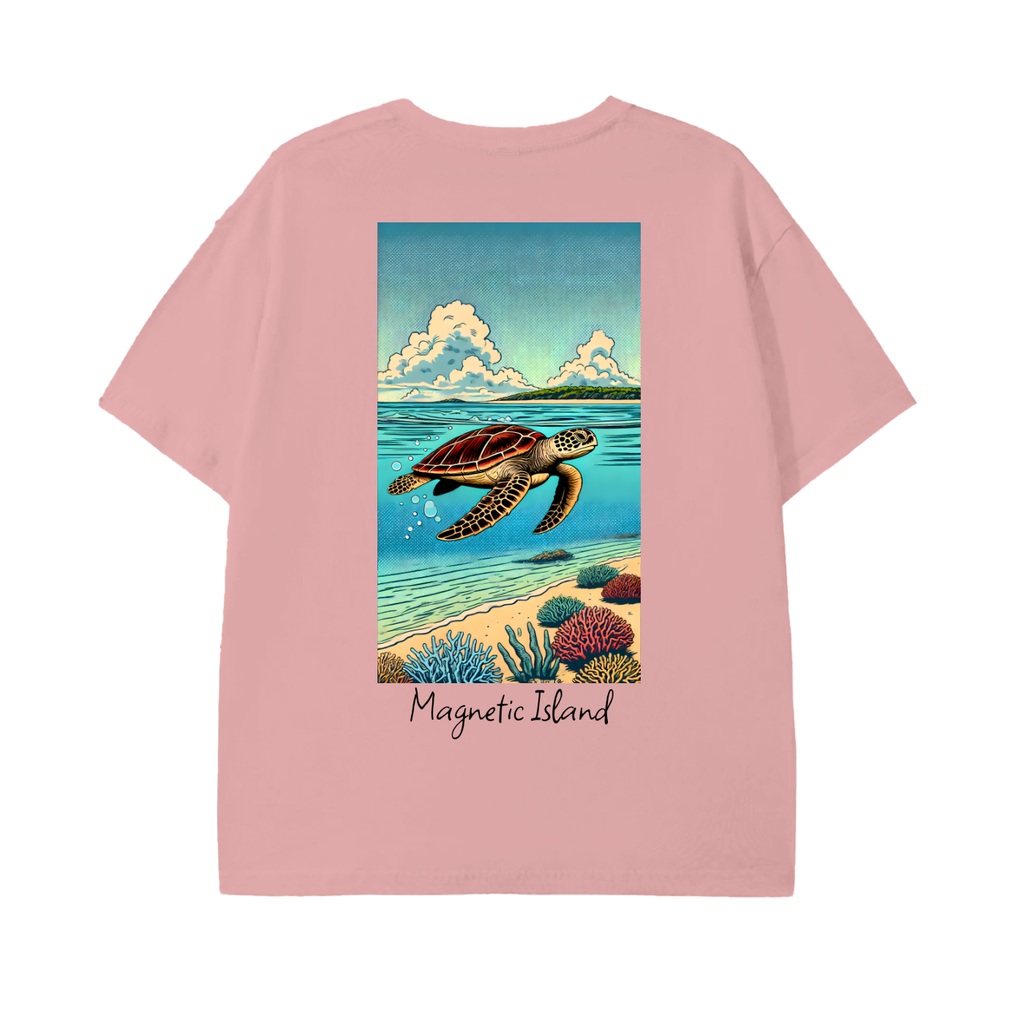 DTG - Pop art turtle and island