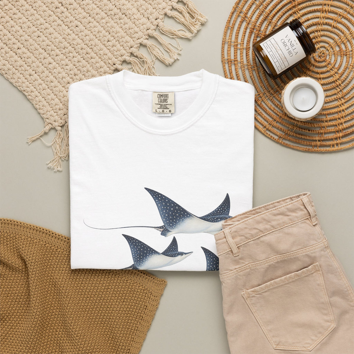Spotted Eagle Rays Watercolour T-Shirt