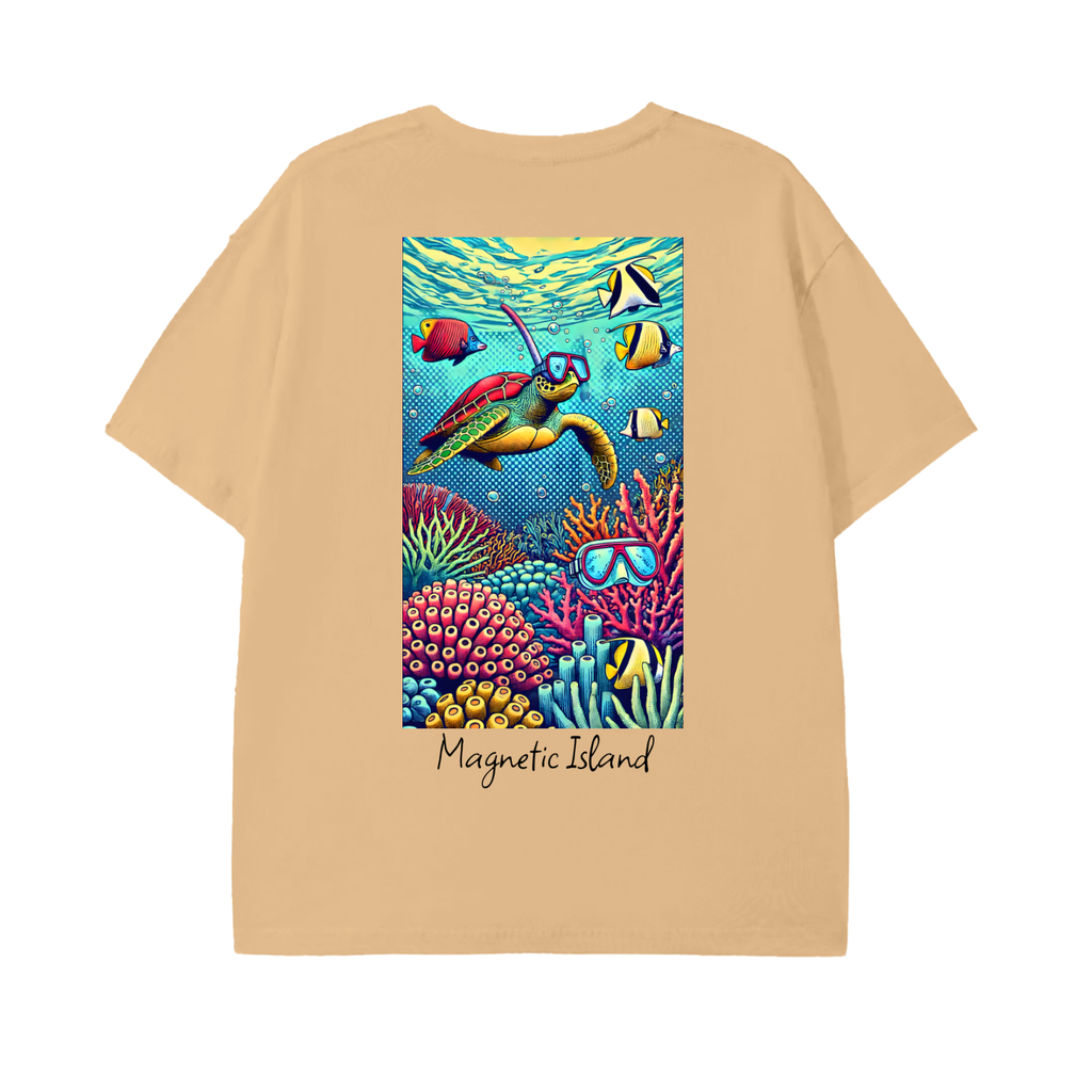 DTG - Pop art snorkel turtle