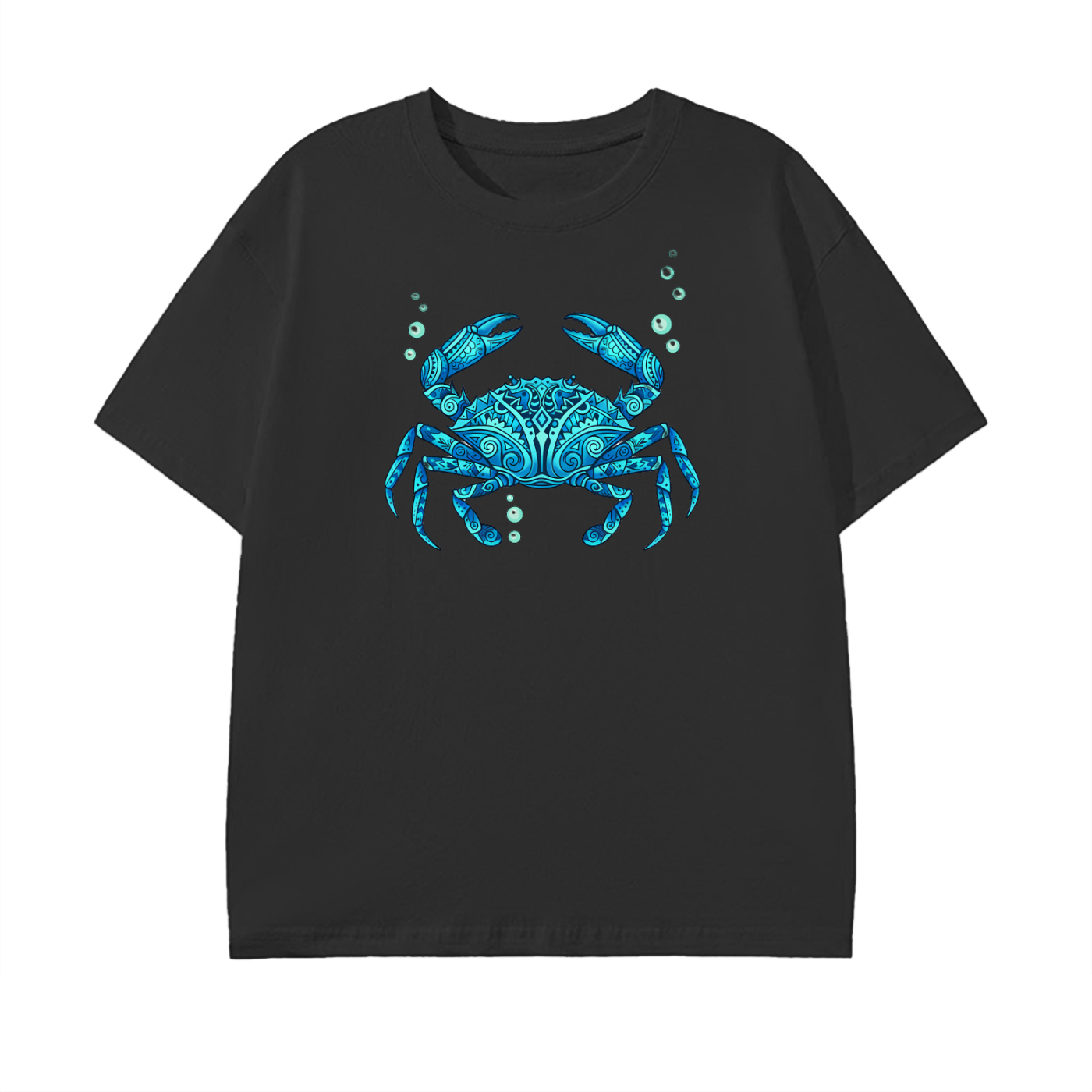 Blue Crab T-Shirt – Ocean Life Art Tee, Coastal Marine Design