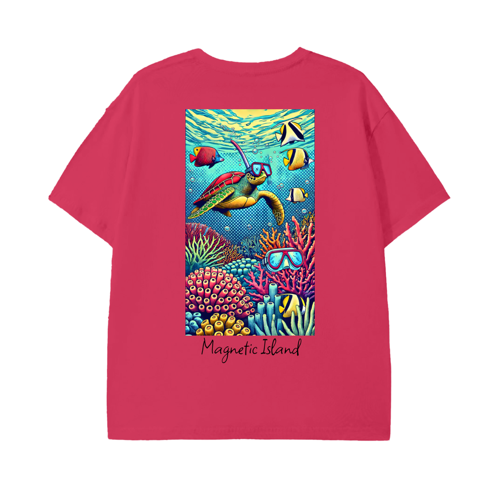 DTG - Pop art snorkel turtle