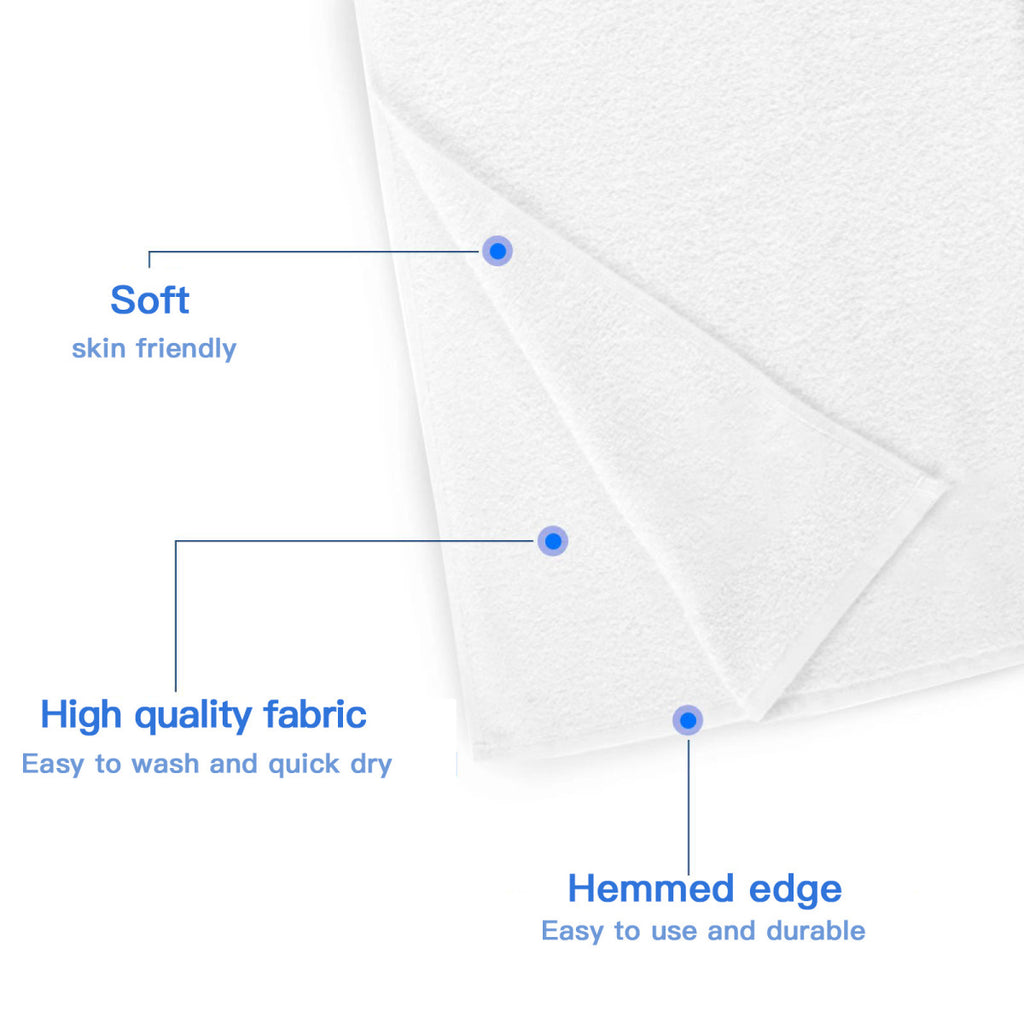 Close-up of the soft microfibre fabric and hemmed edge