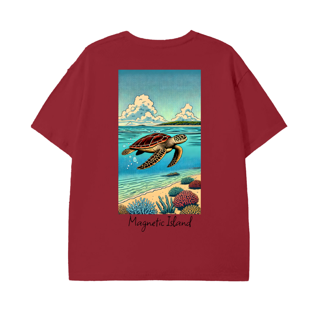 DTG - Pop art turtle and island