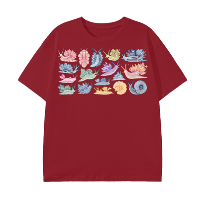 Rainbow Nudibranch Pattern T-Shirt
