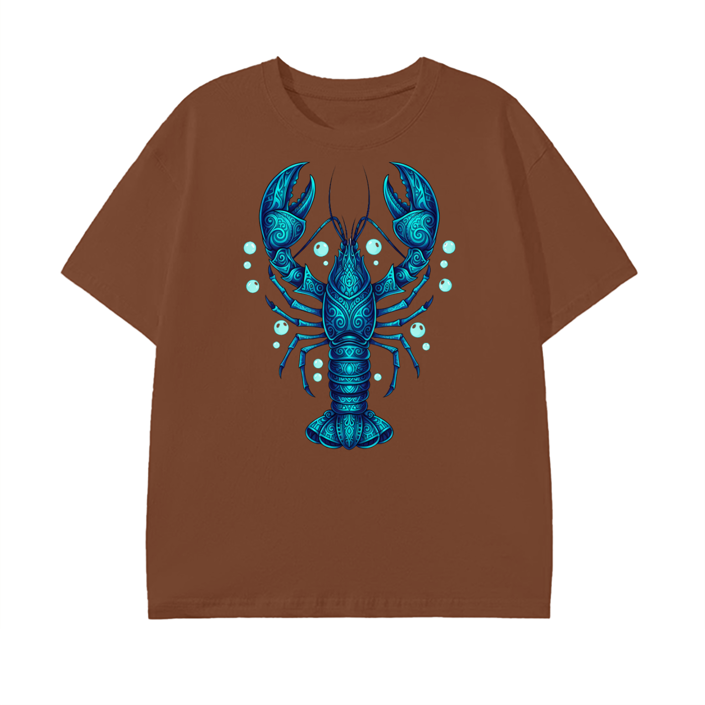 Blue Lobster T-Shirt – Ocean Life Tee, Marine Art Coastal Design