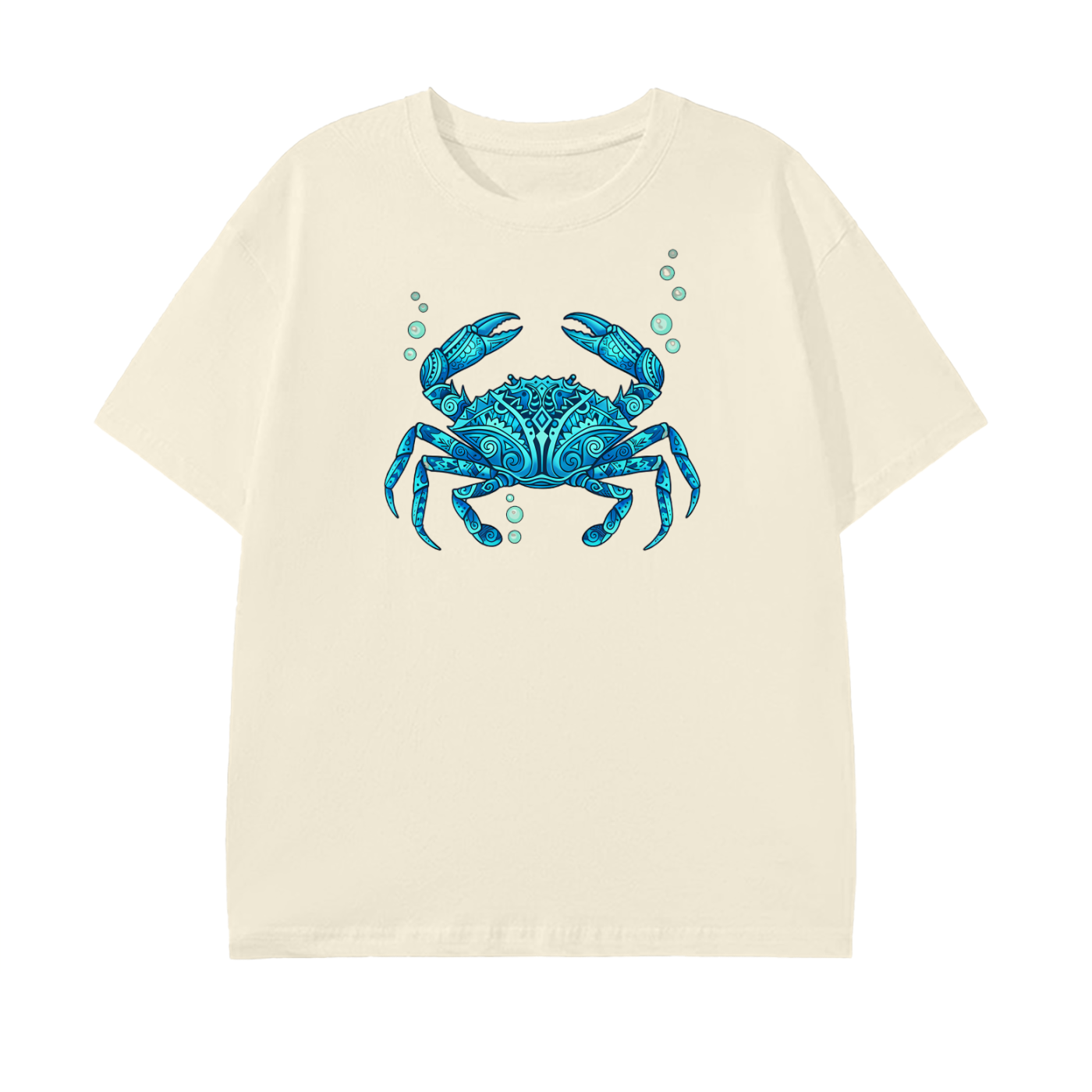 Blue Crab T-Shirt – Ocean Life Art Tee, Coastal Marine Design
