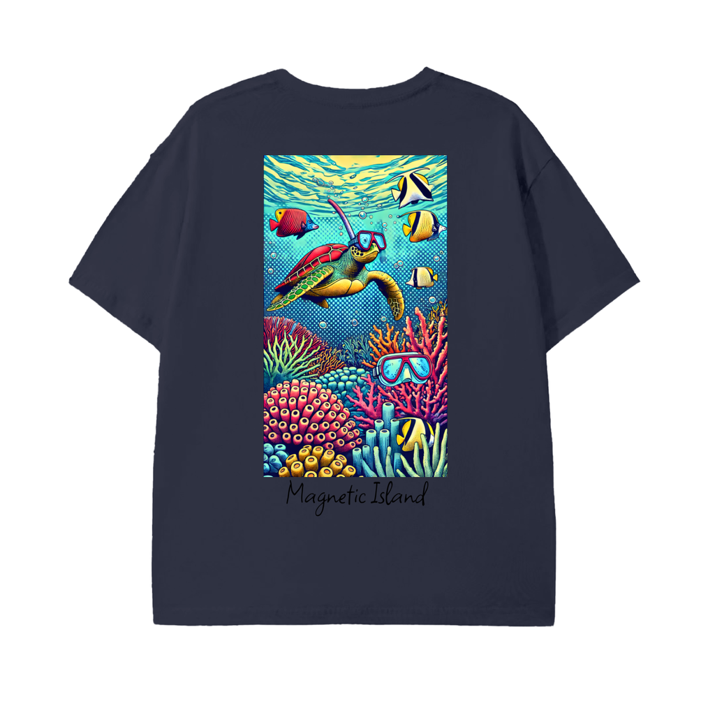 DTG - Pop art snorkel turtle