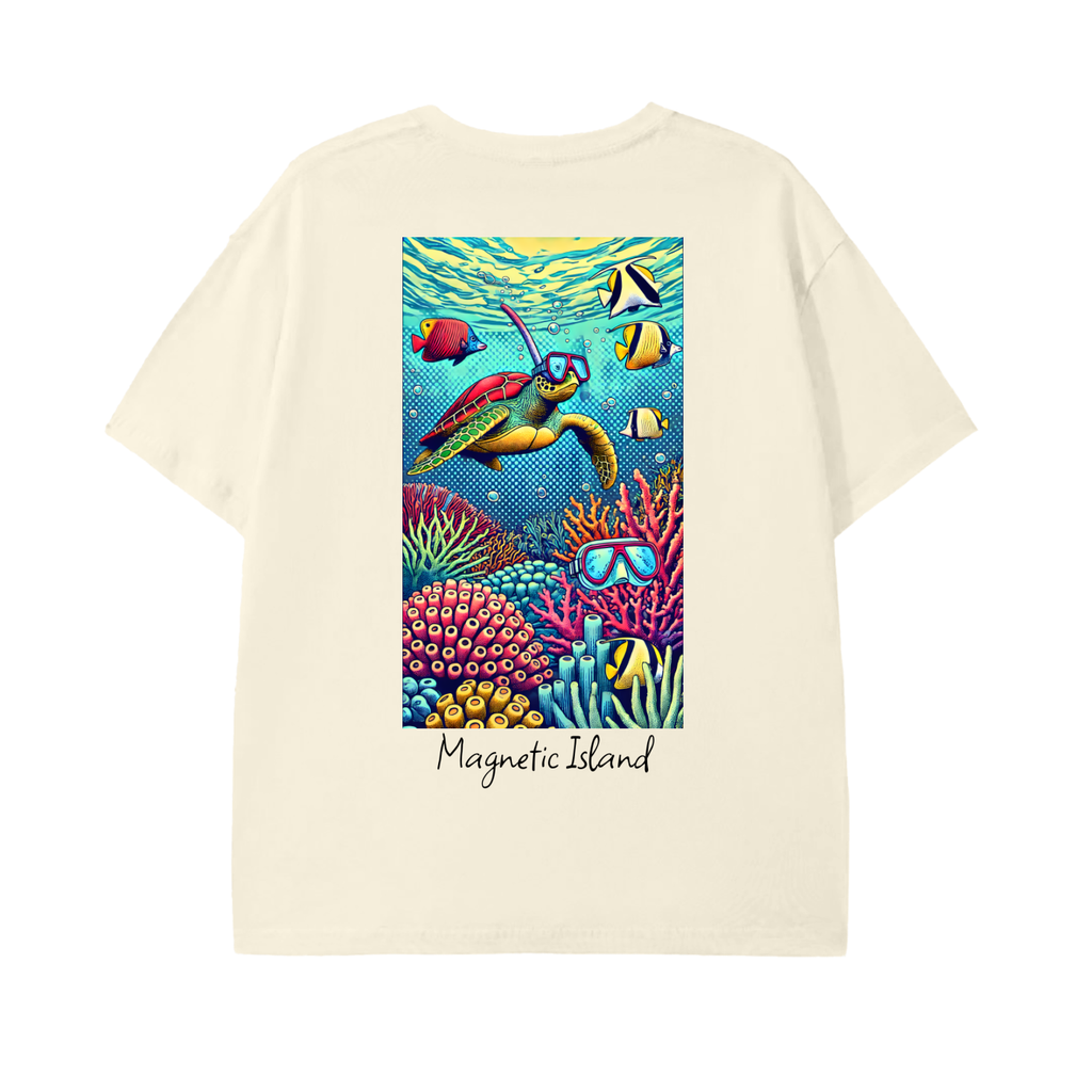 DTG - Pop art snorkel turtle