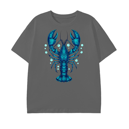 Blue Lobster T-Shirt – Ocean Life Tee, Marine Art Coastal Design