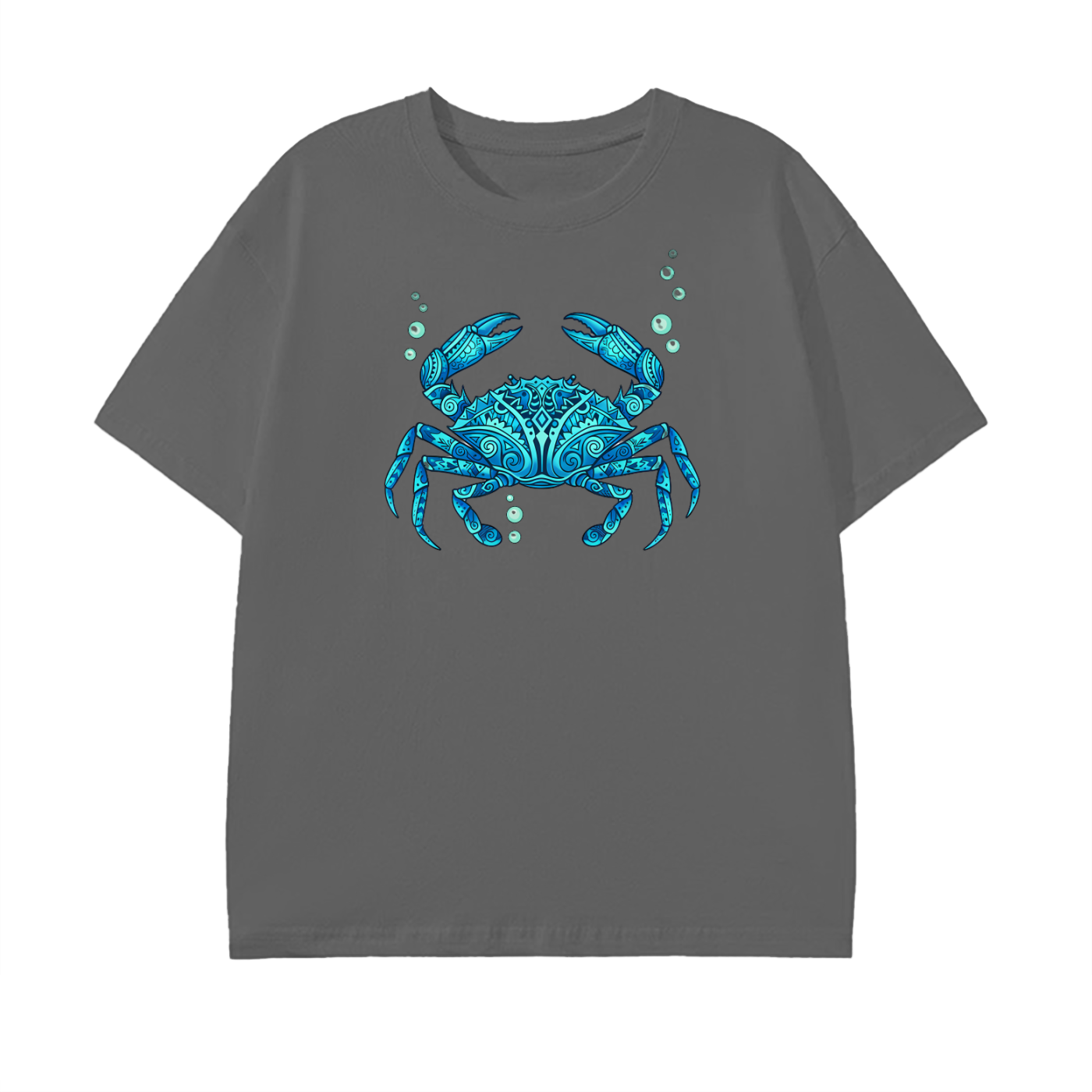 Blue Crab T-Shirt – Ocean Life Art Tee, Coastal Marine Design