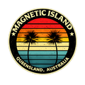 Retro Magnetic Island sticker