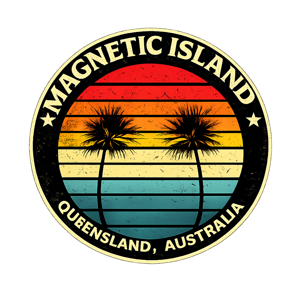 Retro Magnetic Island sticker