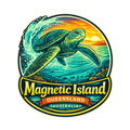 Surfing Turtle Magnetic Island magnet